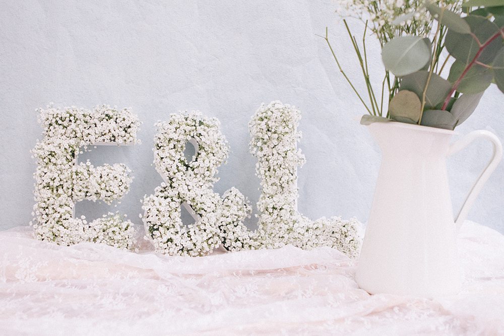 Floral letters